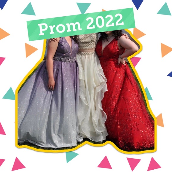 Two Piece Beaded Prom Dress by Terani Couture Size 12 - Picture 16 of 16